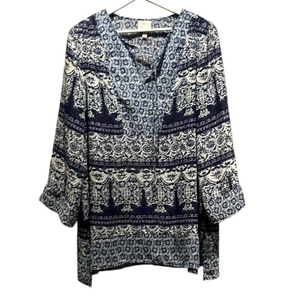Fig and Flower Women’s Bohemian Tunic Shirt Size XL